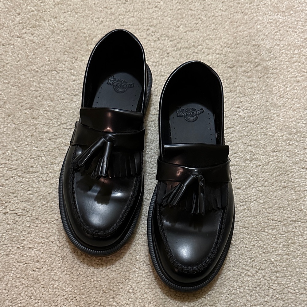 Dr. Martens Classic Black Tassel Loafers